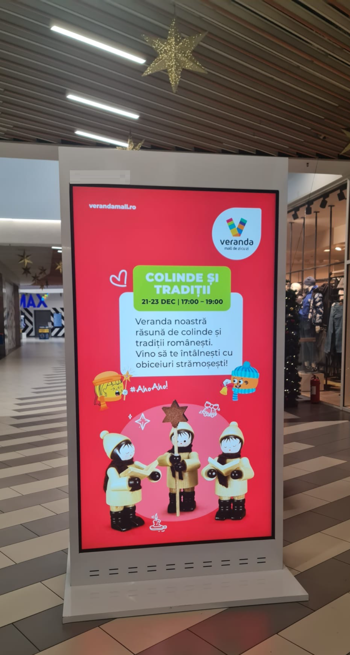 Publicitate video in Veranda Mall